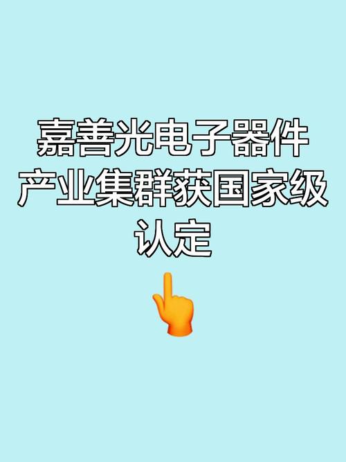 嘉善光电子器件产业集群获国家级认定